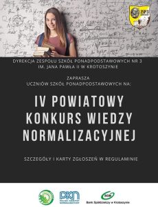 IV Powiatowy Konkurs Wiedzy Normalizacyjnej Zsp3