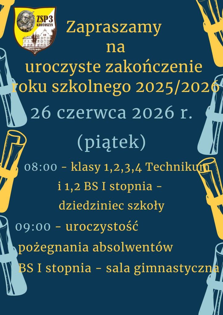 Uroczyste zakończenie roku szkolnego 2025-2026
