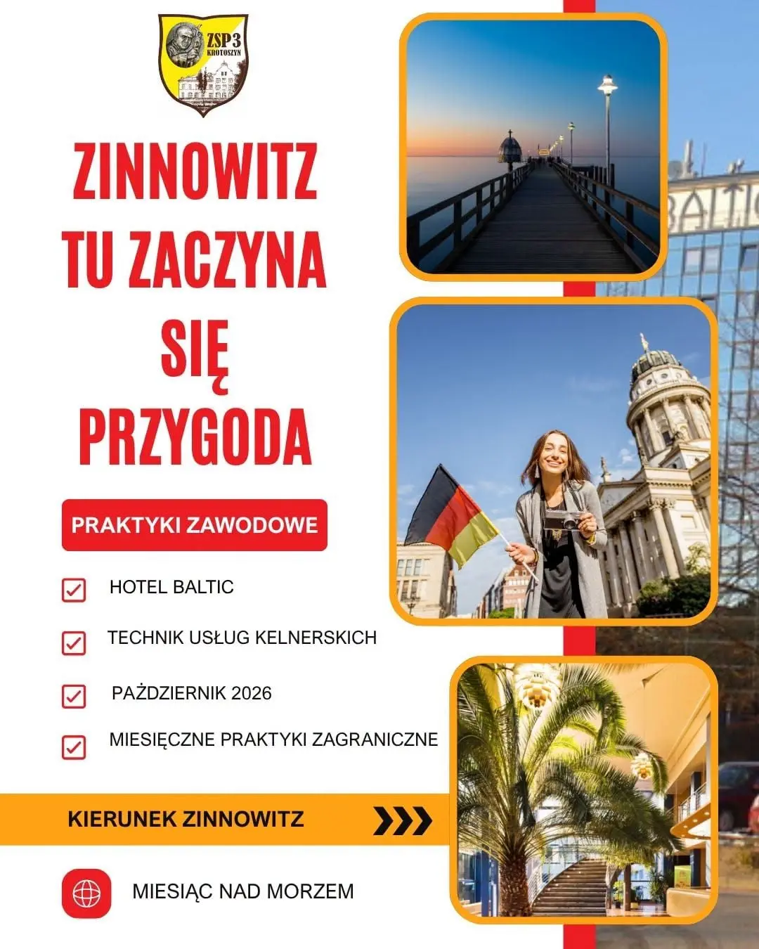 Praktyki zawodowe -Wyspa Uznam-Niemcy - Październik 2026